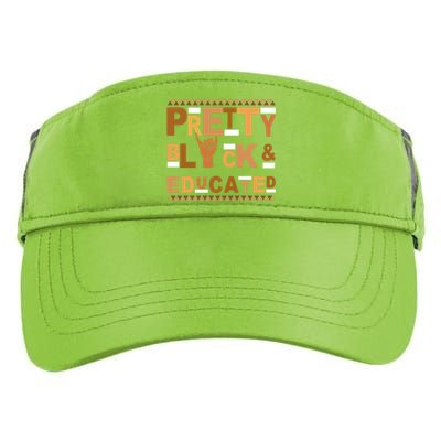 Alpha Pretty Black Educated African American Pride Gift Adult Drive Performance Visor