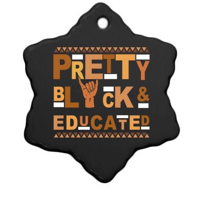 Alpha Pretty Black Educated African American Pride Gift Ceramic Star Ornament