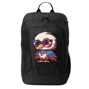 America Patriotic Bald Eagle City Backpack