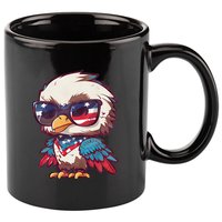 America Patriotic Bald Eagle 11oz C Handle Ceramic Mug