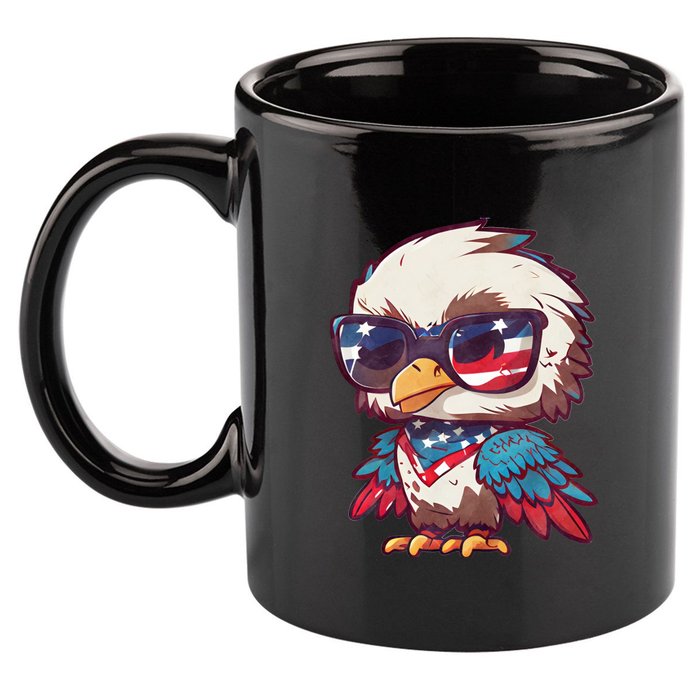 America Patriotic Bald Eagle 11oz C Handle Ceramic Mug