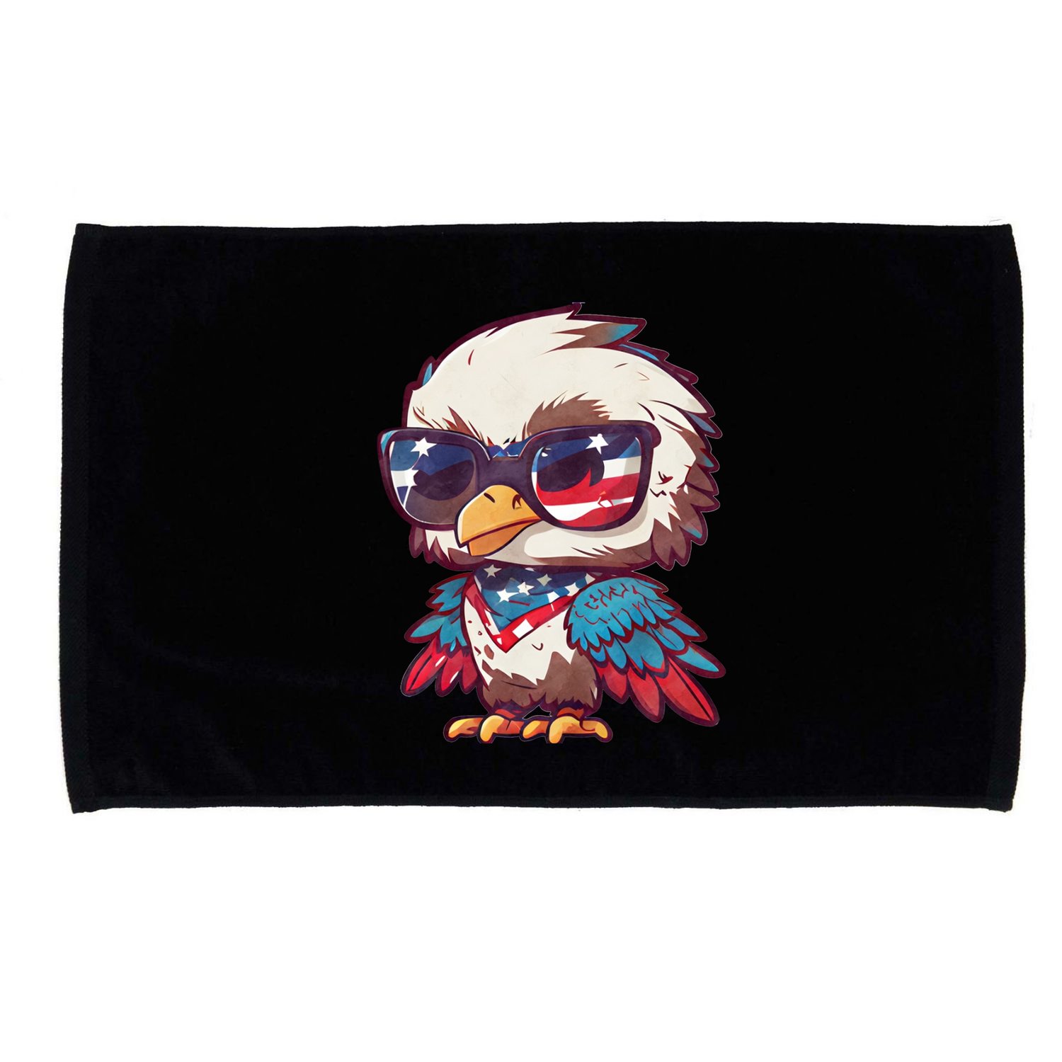America Patriotic Bald Eagle Microfiber Hand Towel