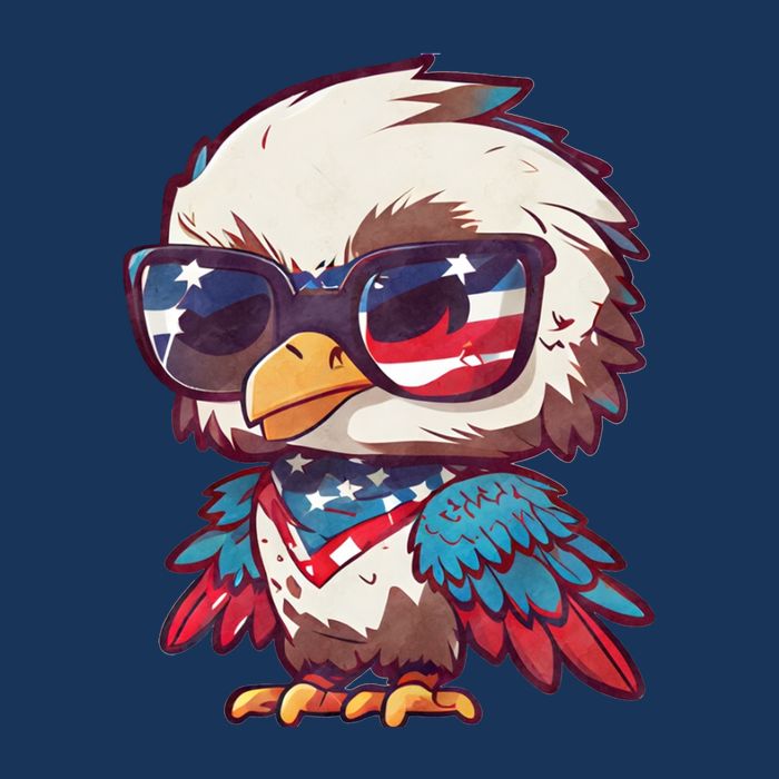 America Patriotic Bald Eagle Cool Comfort Performance Bucket Hat