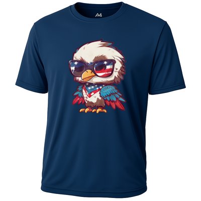 America Patriotic Bald Eagle Performance Shirt