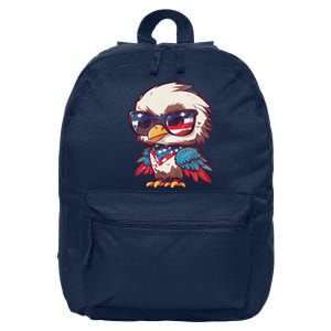 America Patriotic Bald Eagle 16 in Basic Backpack