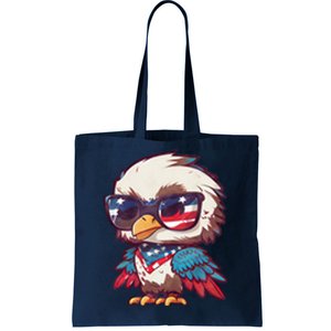 America Patriotic Bald Eagle Tote Bag