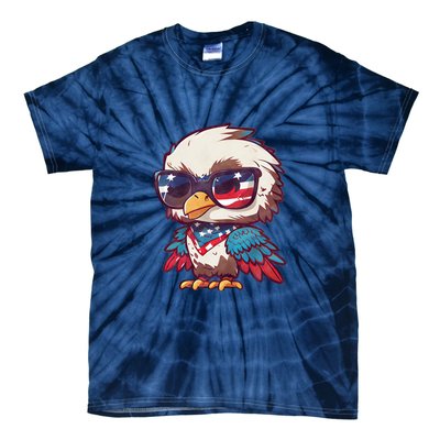 America Patriotic Bald Eagle Tie-Dye T-Shirt