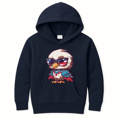 America Patriotic Bald Eagle Kids Hoodie