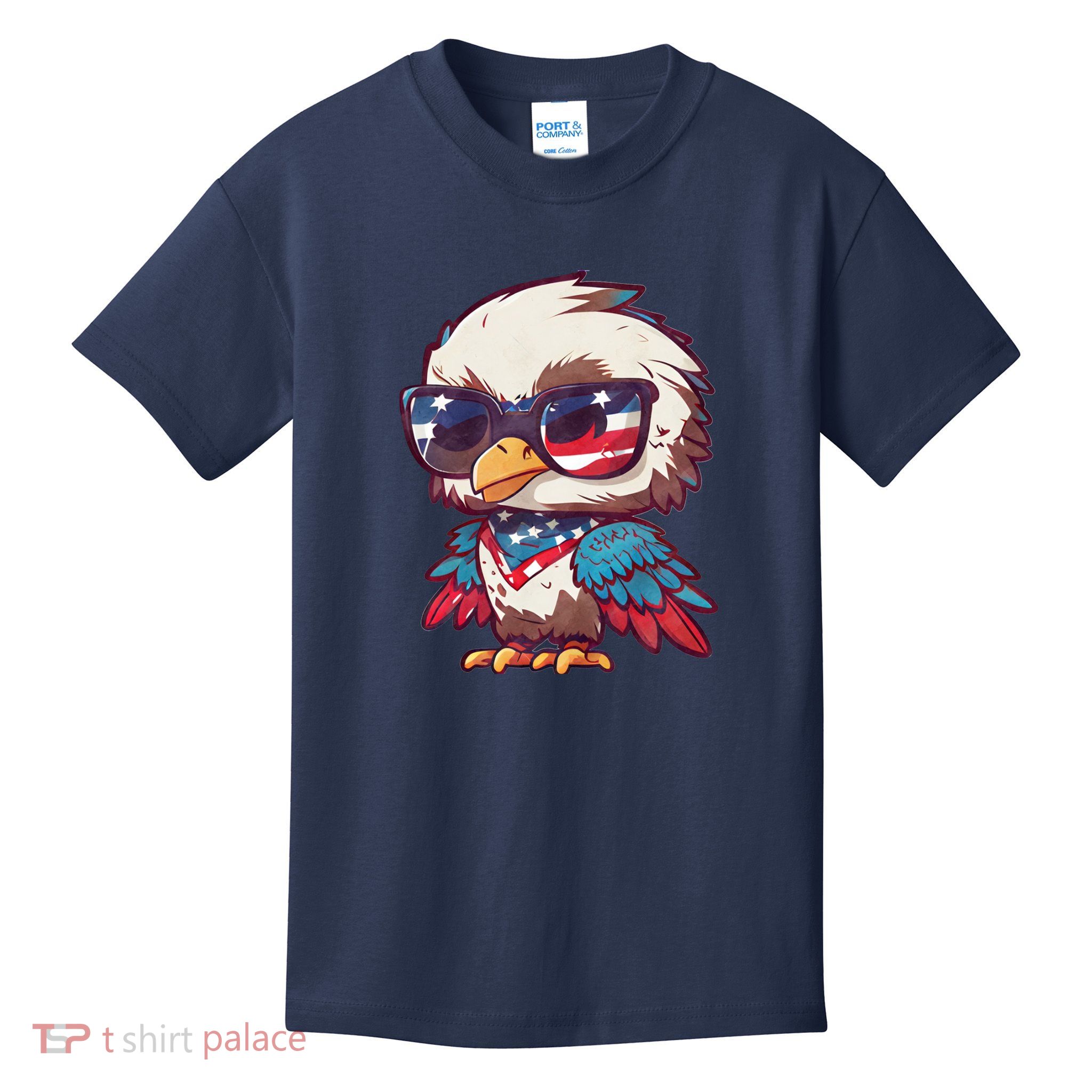 America Patriotic Bald Eagle Kids T-Shirt