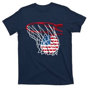 American Patriotic Basketball 4th Of July US Flag T-Shirt