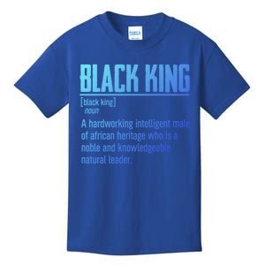 African Pride Black History Month Black King Definition Cute Gift Kids T-Shirt