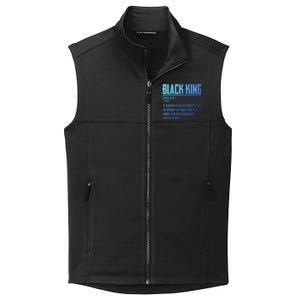 African Pride Black History Month Black King Definition Cute Gift Collective Smooth Fleece Vest