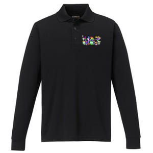 A Prickly Bunch Performance Long Sleeve Polo