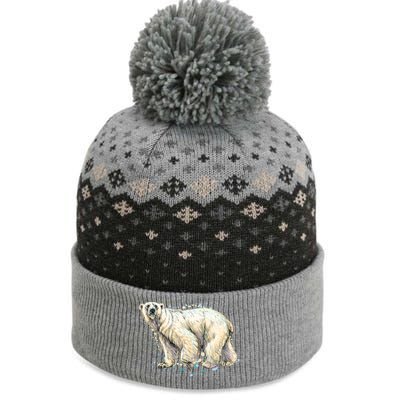 Abstract Polar Bear From A Splash The Baniff Cuffed Pom Beanie