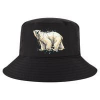 Abstract Polar Bear From A Splash Cool Comfort Performance Bucket Hat