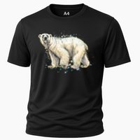 Abstract Polar Bear From A Splash Performance Shirt
