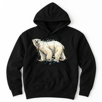 Abstract Polar Bear From A Splash Hoodie
