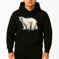 Abstract Polar Bear From A Splash Hoodie
