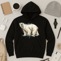 Abstract Polar Bear From A Splash Hoodie