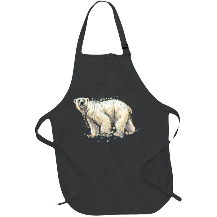 Abstract Polar Bear From A Splash Apron