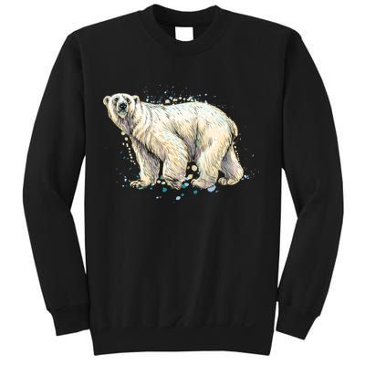 Abstract Polar Bear From A Splash Sweatshirt
