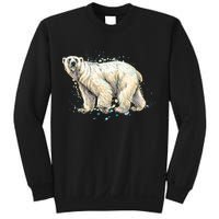 Abstract Polar Bear From A Splash Sweatshirt