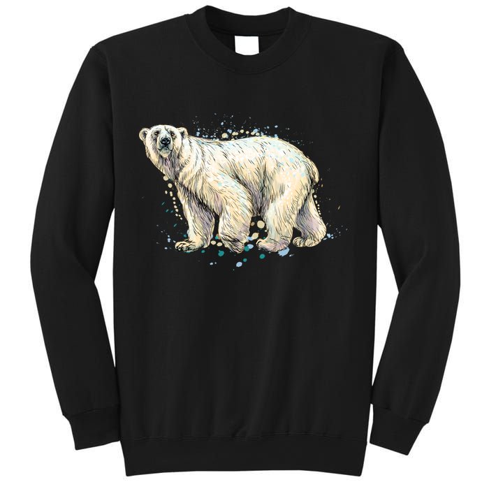 Abstract Polar Bear From A Splash Sweatshirt