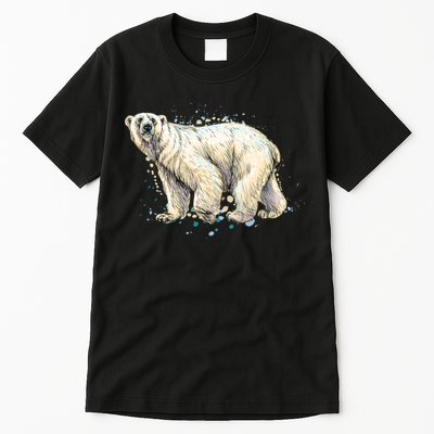 Abstract Polar Bear From A Splash Tall T-Shirt