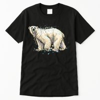 Abstract Polar Bear From A Splash Tall T-Shirt