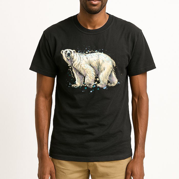 Abstract Polar Bear From A Splash Tall T-Shirt