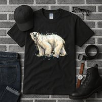 Abstract Polar Bear From A Splash Tall T-Shirt
