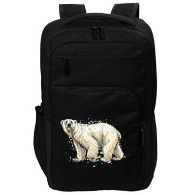 Abstract Polar Bear From A Splash Impact Tech Backpack