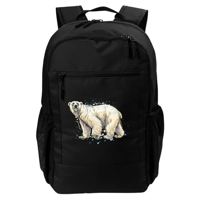 Abstract Polar Bear From A Splash Backpack