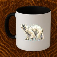 Abstract Polar Bear From A Splash Mug
