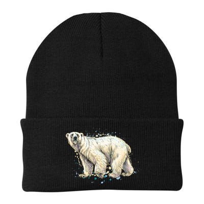 Abstract Polar Bear From A Splash Beanie