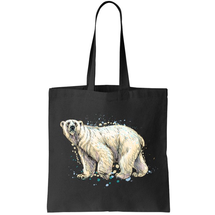 Abstract Polar Bear From A Splash Bag