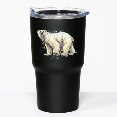 Abstract Polar Bear From A Splash Tumbler