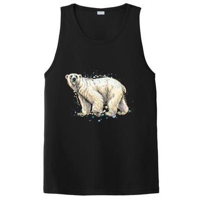 Abstract Polar Bear From A Splash PosiCharge Competitor Tank
