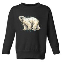 Abstract Polar Bear From A Splash Toddler Sweatshirt