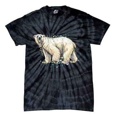 Abstract Polar Bear From A Splash Tie-Dye T-Shirt