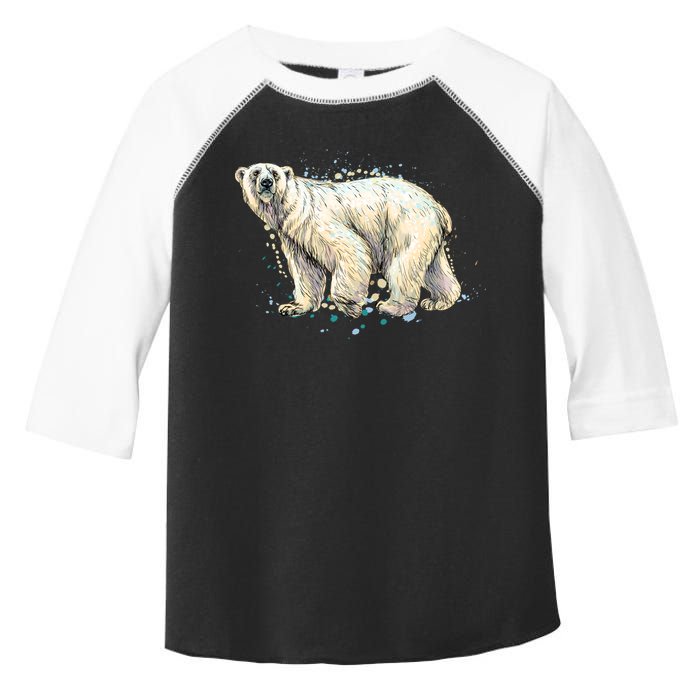 Abstract Polar Bear From A Splash Toddler Fine Jersey T-Shirt