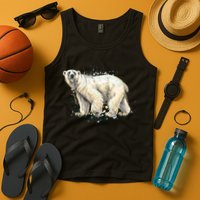 Abstract Polar Bear From A Splash Tank Top