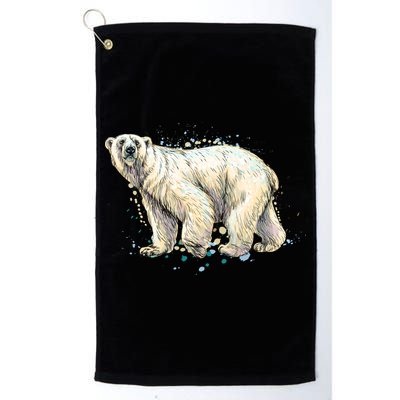 Abstract Polar Bear From A Splash Golf Towel