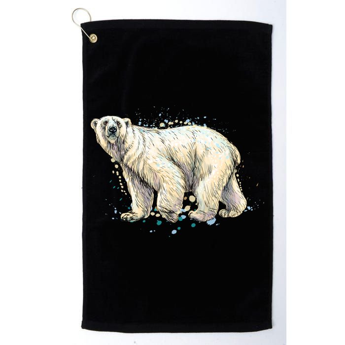 Abstract Polar Bear From A Splash Golf Towel