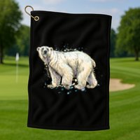 Abstract Polar Bear From A Splash Golf Towel