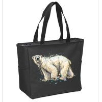 Abstract Polar Bear From A Splash Zip Tote Bag