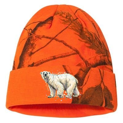 Abstract Polar Bear From A Splash Kati Licensed 12" Camo Beanie