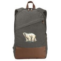 Abstract Polar Bear From A Splash Cotton Canvas Backpack