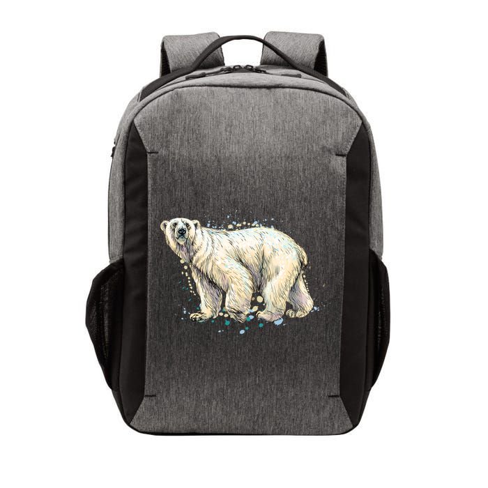 Abstract Polar Bear From A Splash Vector Backpack
