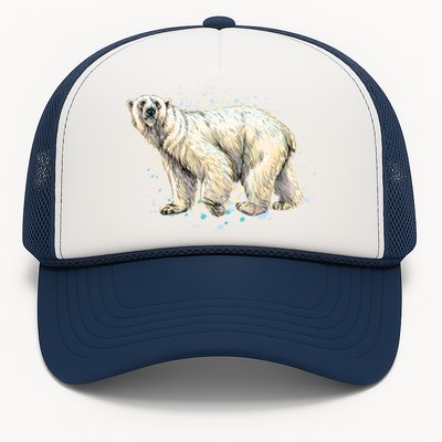 Abstract Polar Bear From A Splash Trucker Hat